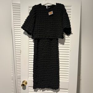 Dressed in LaLa two piece set - skirt and top - XL - bubble popcorn y2k NWT